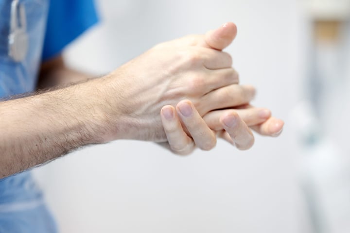 Detalj handtvätt 
